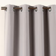 SolbloQ Solid Silver Grommet Blackout Curtains
