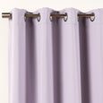 SolbloQ Solid Silver Grommet Blackout Curtains
