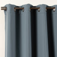 SolbloQ Solid Silver Grommet Blackout Curtains