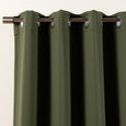 SolbloQ Solid Silver Grommet Blackout Curtains