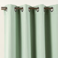 SolbloQ Solid Silver Grommet Blackout Curtains