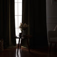 SolbloQ Solid Silver Grommet Blackout Curtains