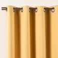SolbloQ Solid Silver Grommet Blackout Curtains