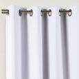 SolbloQ Solid Silver Grommet Blackout Curtains