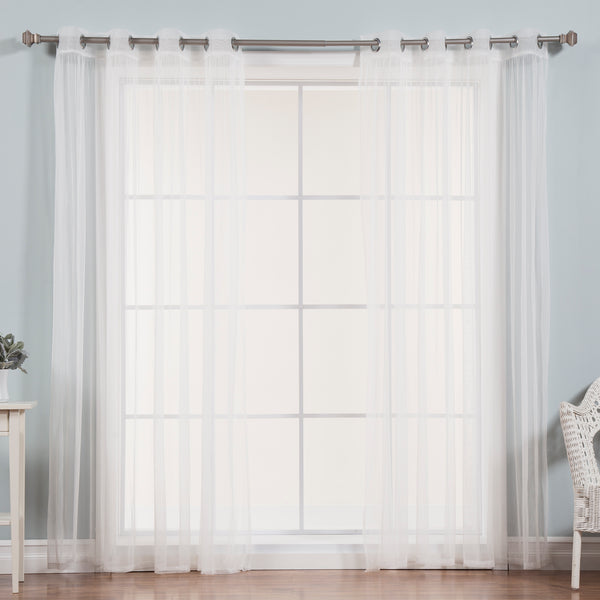 Gathered Tulle Curtains