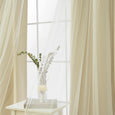 Wide Tulle Overlay Grommet Blackout Curtain
