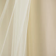Wide Tulle Overlay Grommet Blackout Curtain