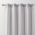 Wide Tulle Overlay Grommet Blackout Curtain