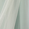 Wide Tulle Overlay Grommet Blackout Curtain