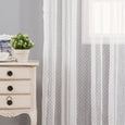 Sheer Lace Dot Wide Curtain