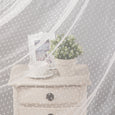 Sheer Lace Dot Wide Curtain