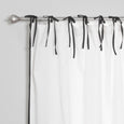 Oxford Border Tie Top Curtains