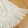 Fringed Faux Rabbit Fur Throw