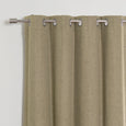 Faux Linen Grommet Thermal Room Darkening Curtains
