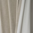 Faux Linen Grommet Thermal Room Darkening Curtains