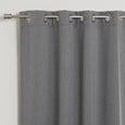 SolbloQ Heathered Linen Look Grommet Blackout Curtains