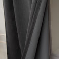 SolbloQ Heathered Linen Look Back Tab Blackout Curtains