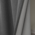 SolbloQ Heathered Linen Look Back Tab Blackout Curtains