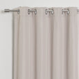 SolbloQ Basketweave Faux Linen Grommet Blackout Curtains
