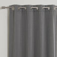 SolbloQ Basketweave Faux Linen Grommet Blackout Curtains