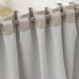 SolbloQ Basketweave Faux Linen Back Tab Blackout Curtains