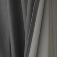SolbloQ Basketweave Faux Linen Back Tab Blackout Curtains