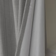 SolbloQ Woven Faux Linen Back Tab Curtains with Blackout Lining