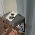 SolbloQ Woven Faux Linen Back Tab Curtains with Blackout Lining