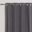 Linen Textured Grommet Thermal Total Blackout Curtains