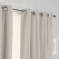 Linen Textured Grommet Thermal Total Blackout Curtains