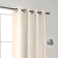 Linen-Look Grommet Blackout Curtains