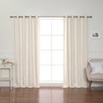 Heather Linen Grommet Blackout Curtains