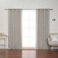 Heather Linen Grommet Blackout Curtains