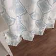 Damask Medallion Linen Blend Blackout Curtain