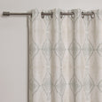 Damask Medallion Linen Blend Blackout Curtain