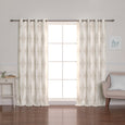 Royal Medallion Linen Blend Blackout Curtain