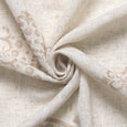 Royal Medallion Linen Blend Blackout Curtain