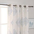 Royal Medallion Linen Blend Blackout Curtain