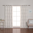 Royal Medallion Linen Blend Blackout Curtain