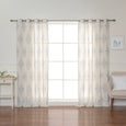 Royal Medallion Linen Blend Curtains