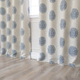 Linen Blend Medallion Blackout Curtain
