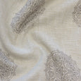 Linen Blend Medallion Blackout Curtain