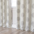 Linen Blend Medallion Blackout Curtain