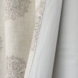 Linen Blend Medallion Blackout Curtain