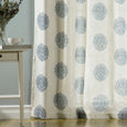 Linen Blend Medallion Curtains
