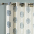Linen Blend Medallion Curtains