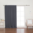 Faux Linen Room Darkening Curtain