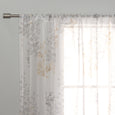 Sheer Watercolor Leaves Curtains