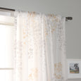 Sheer Watercolor Leaves Curtains