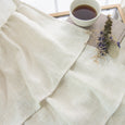 Linen Blend Ruffle Curtain - Natural